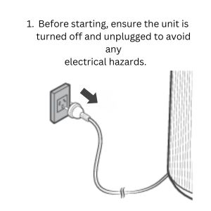Turn off the air purifier Before starting, ensure the unit is turned off and unplugged to avoid any electrical hazards. (3).jpg