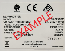 Rating Label Example